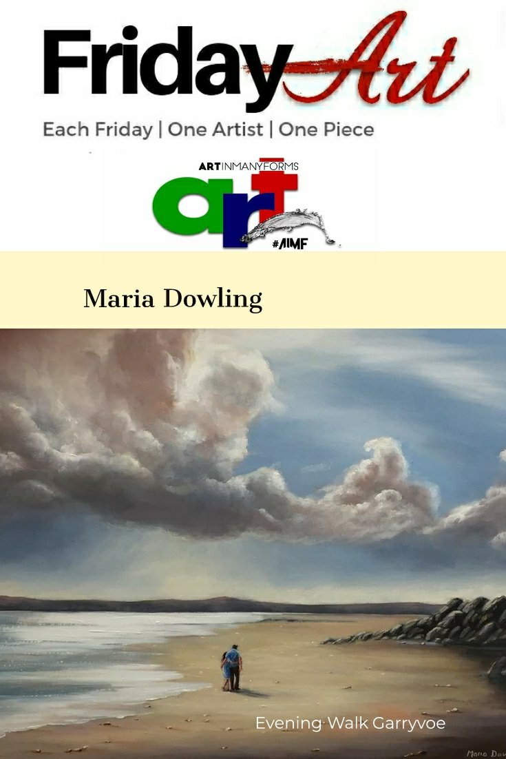 artinmanyforms's tweet photo. The artist to feature on #fridayart is Maria Dowling @MariaDowling3 with her piece titled "Evening Walk Garryvoe".....#garryvoe #eastcork https://t.co/CVZarBFkiv