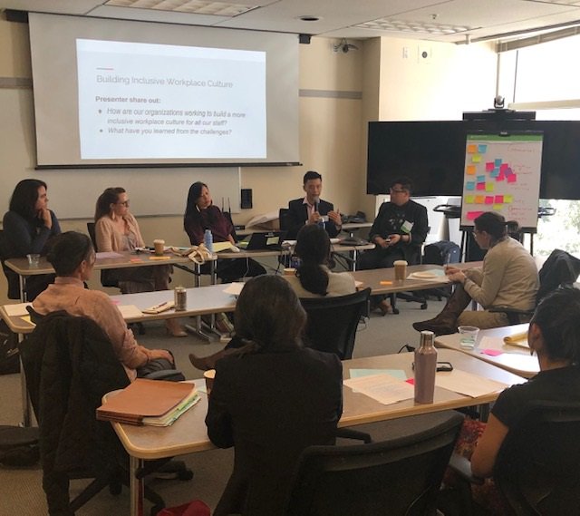 justiceinaging's tweet photo. @justiceinaging Senior Staff Attorney Denny Chan presenting on #Diversity #Equity and #Inclusion to a packed room at #PathwaysToJustice on June 5 https://t.co/slwQZZYHxL