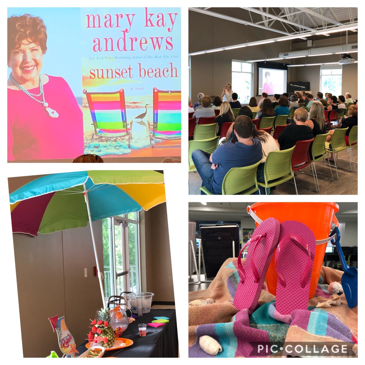 Bookman30022's tweet photo. Excited to see a packed Milton Library tonight for our #LibraryAfterDark author visit with Mary Kay Andrews. @cityofmiltonga @fulcolibrary @StMartinsPress #SunsetBeach @RealBookmiser https://t.co/7GQkPSIR17
