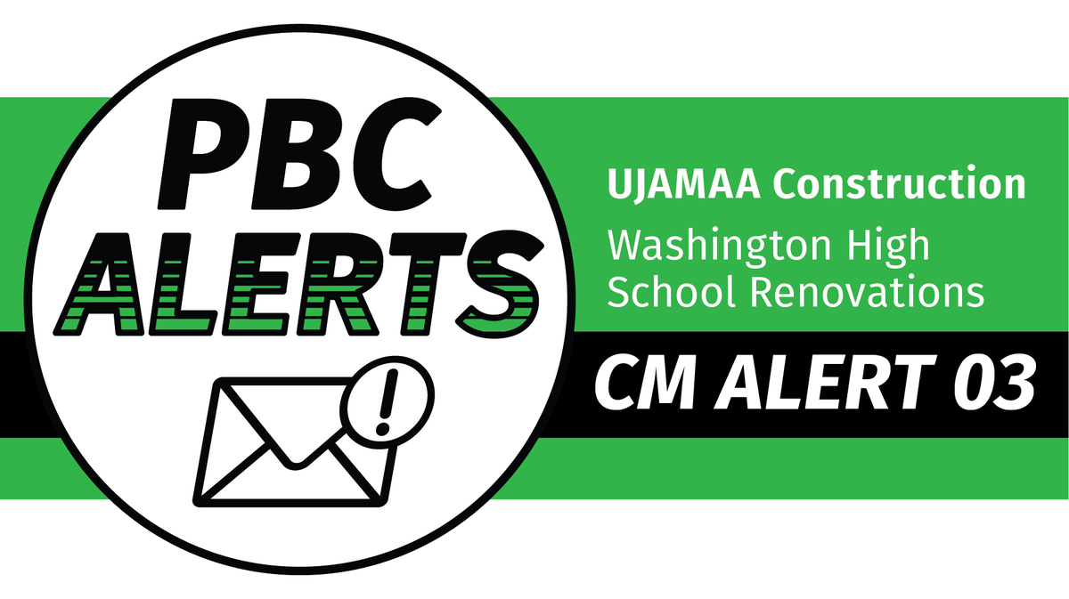 PBCChi's tweet image. UJAMAA Construction @ujamaaconstruct is serving as Construction Manager for the PBC's Washington High School Renovations Project. Find out how you can get involved here: conta.cc/2HZQ5Yr @GWHS_patriots #WashingtonHSReno #PBCCMAlert