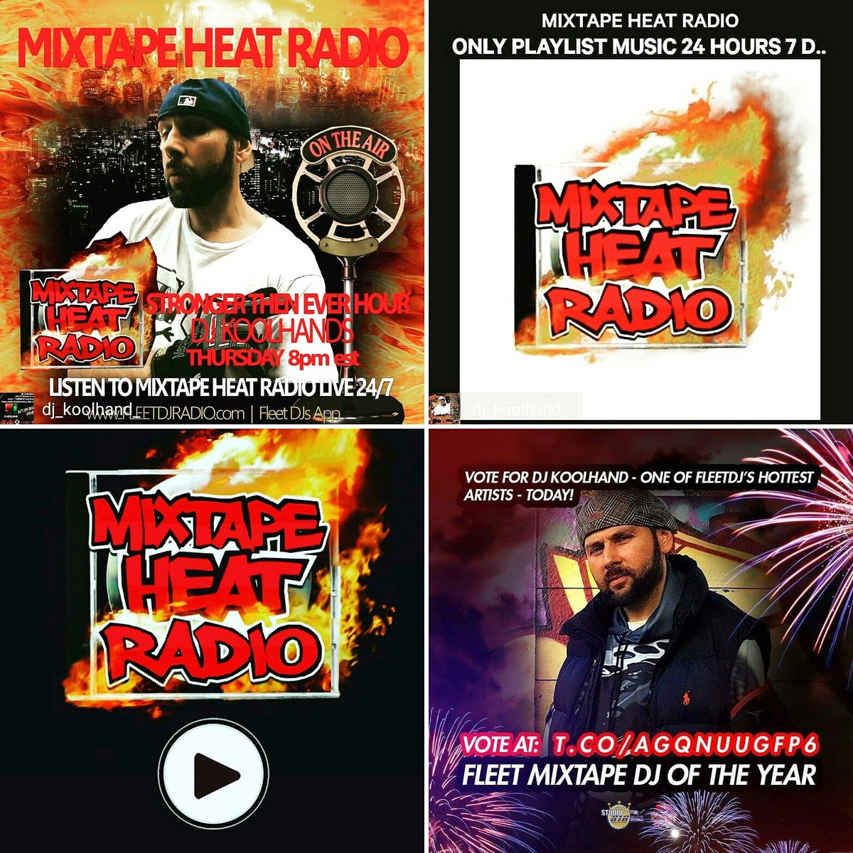 DJKoolhand's tweet photo. dj_koolhand_
#tonight #8pm #est
#spinninthatfire #on #mixtapeheatradio
#fleetdjsapp / https://t.co/uwG5twEOoi
#tunein #allnewheat
#getonmyradar
#realkingsofthetrap #vol10
#dropping #thisweek #livemixtapes
#MixtapeHeat https://t.co/H42ZFqo3Ru