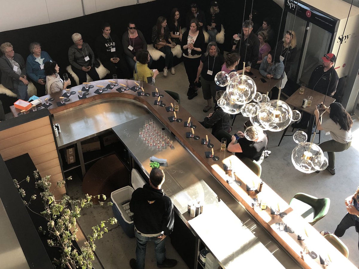 VisitGrey's tweet photo. And the sneak peek at Spy Cider was simply wow! Stay tuned for their opening in Clarksburg later this summer. Simply WOW! #VisitGreyFam #TourismMattersInGrey https://t.co/6GLfUZ3Y9p