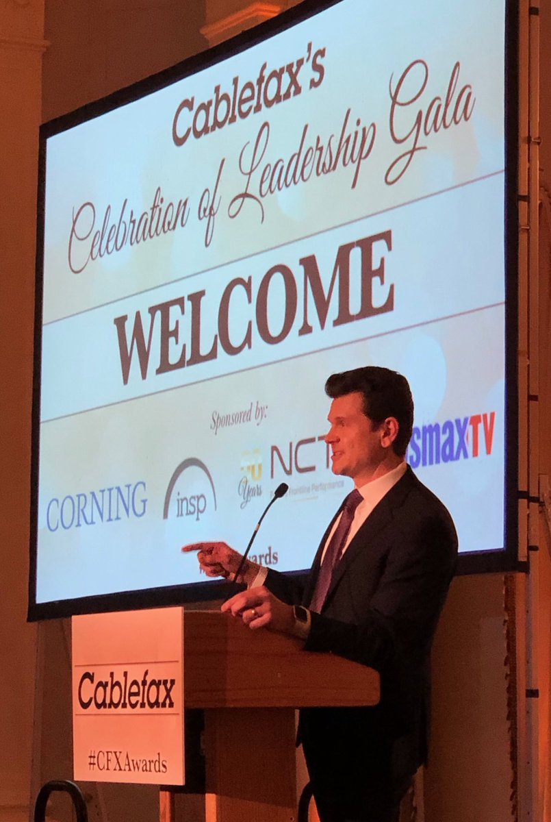 MatthewMPolka's tweet photo. #MrEMCee or #MrRedCarpet...what are we calling you now, Mike? But here he is, ⁦@MichaelGrebb⁩ kicking off the #CFXAwards in NYC! Thank you, ⁦@Cablefax⁩, for all you do and for your great team covering our great industry!! https://t.co/4POT4BFFCp