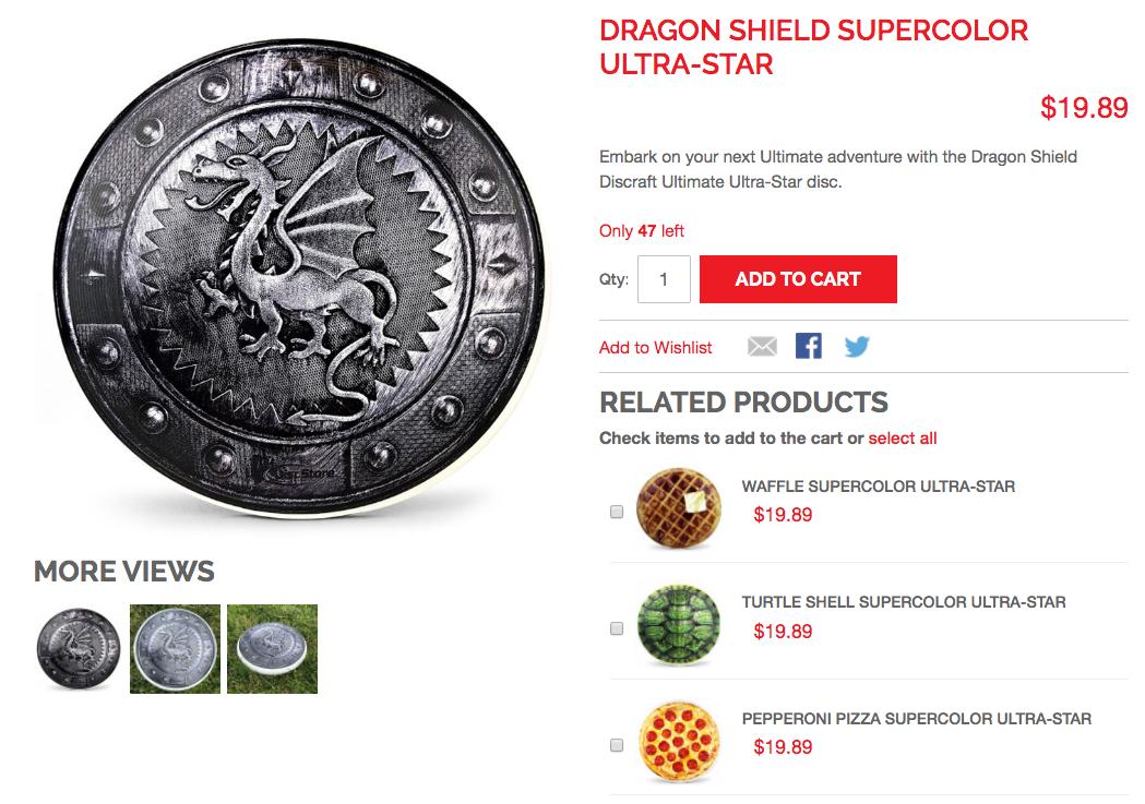 DiscStore's tweet photo. New @DiscraftULT Ultra-Star listing is live today! We only have 47 of these 🐉left.

BUY it now===>>https://t.co/G5ausJWXH7

#frisbee #ultimatefrisbee #ultimate #gameofthrows https://t.co/FTiu1oZQIN
