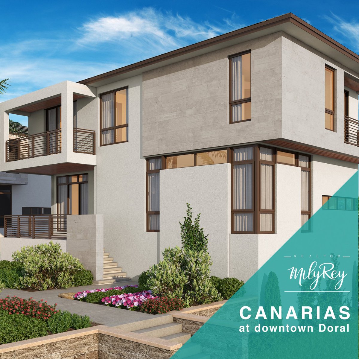 Realtormilyrey's tweet photo. En Canarias at Downtown Doral te esperan hermosas propiedades🏠 en un espacio diseñado para ser tu escape perfecto de la hostilidad urbana, pero acompañado de los beneficios que tiene la gran ubicación de esta zona residencial.¿Te gustaría vivir en Canarias✨? ¡Contáctame! https://t.co/RY3p6RmRAQ