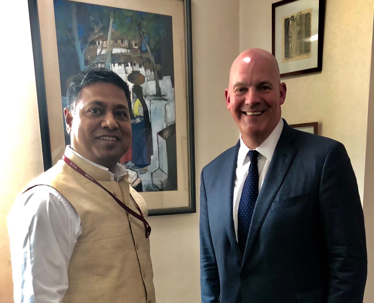 AsstSecPM's tweet photo. My meetings in New Delhi are an affirmation of investment in #India as a #MajorDefensePartner with the #US. @USAndIndia  @StateDept @DeptofDefense https://t.co/RqR8QIgmTc