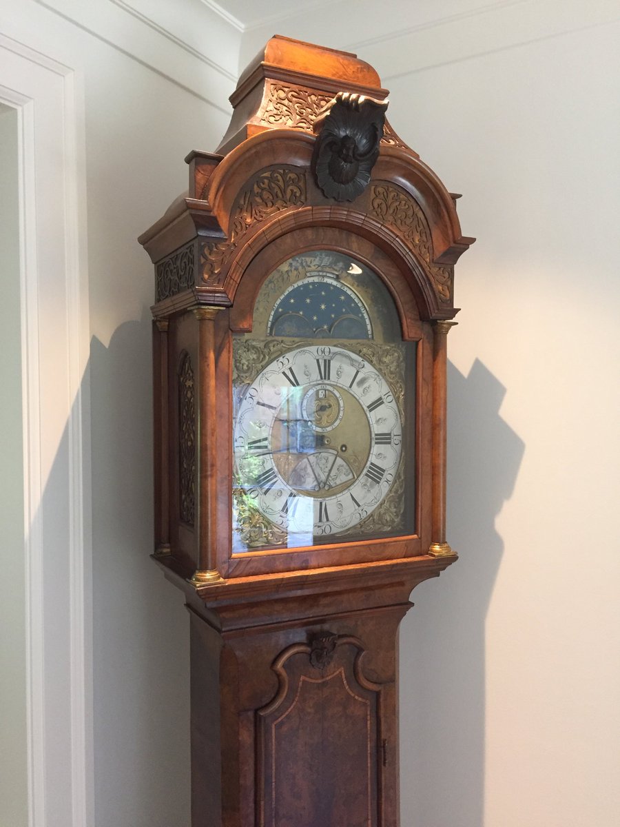 JordanClocks's tweet image. From working on this incredible Dutch Floor Clock circa 18th century to this nicely made Swiss desk clock. A days work is    always full.