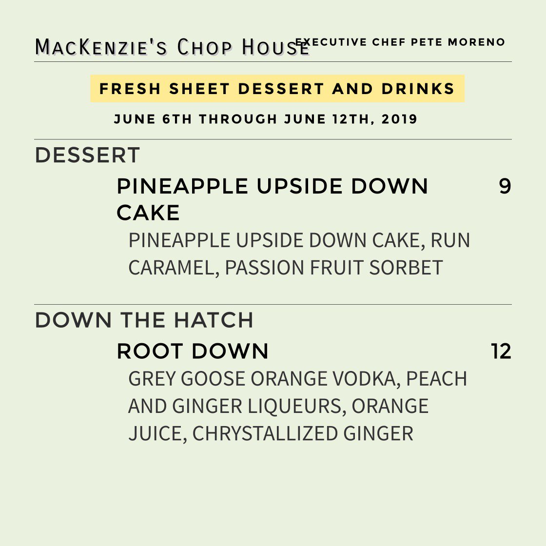 Its that time of the week! #specials #steakhouse #copperriver #dryaged #ribeye