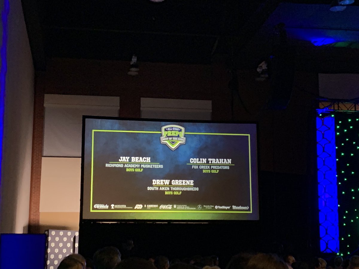 ktrahan1205's tweet photo. At Augusta Chronicle All Star Prep Banquet 2019! Congrats @actrahan1 on your nomination! #CSRAPREPS https://t.co/FVz92nvCYo