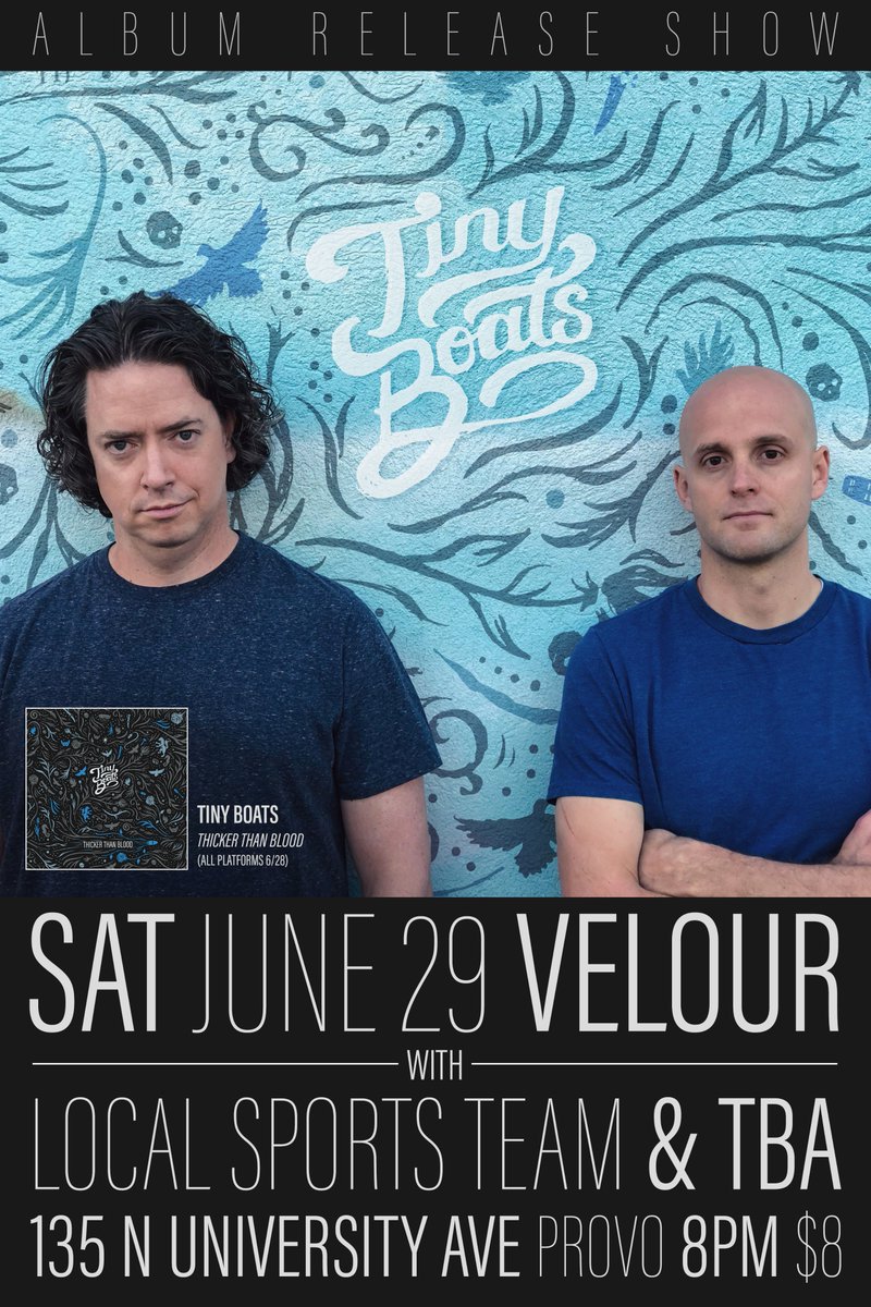 We are so exited to be playing <a href="/VelourLive/">Velour Live, Provo</a> four our album release on June 29th with Local Sports Team! Full line-up and ticket info coming soon!