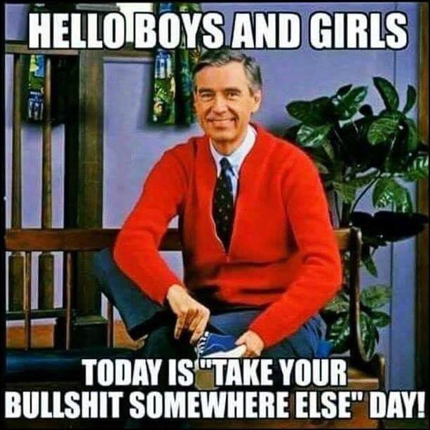 mandyk81's tweet photo. Cause Mister Rogers always knew best https://t.co/gbmUt8n0FO