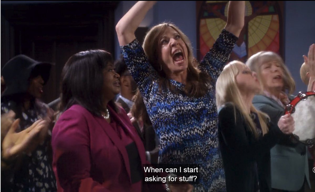ajscafeflamingo's tweet photo. Season 2: When Bonnie found religion 😂😂😂
#AllisonJanney #MimiKennedy #AnnaFaris #JaimePressly #BethHall #OctaviaSpencer #Momaholics #TV #Mom https://t.co/7ZFgckSCQS
