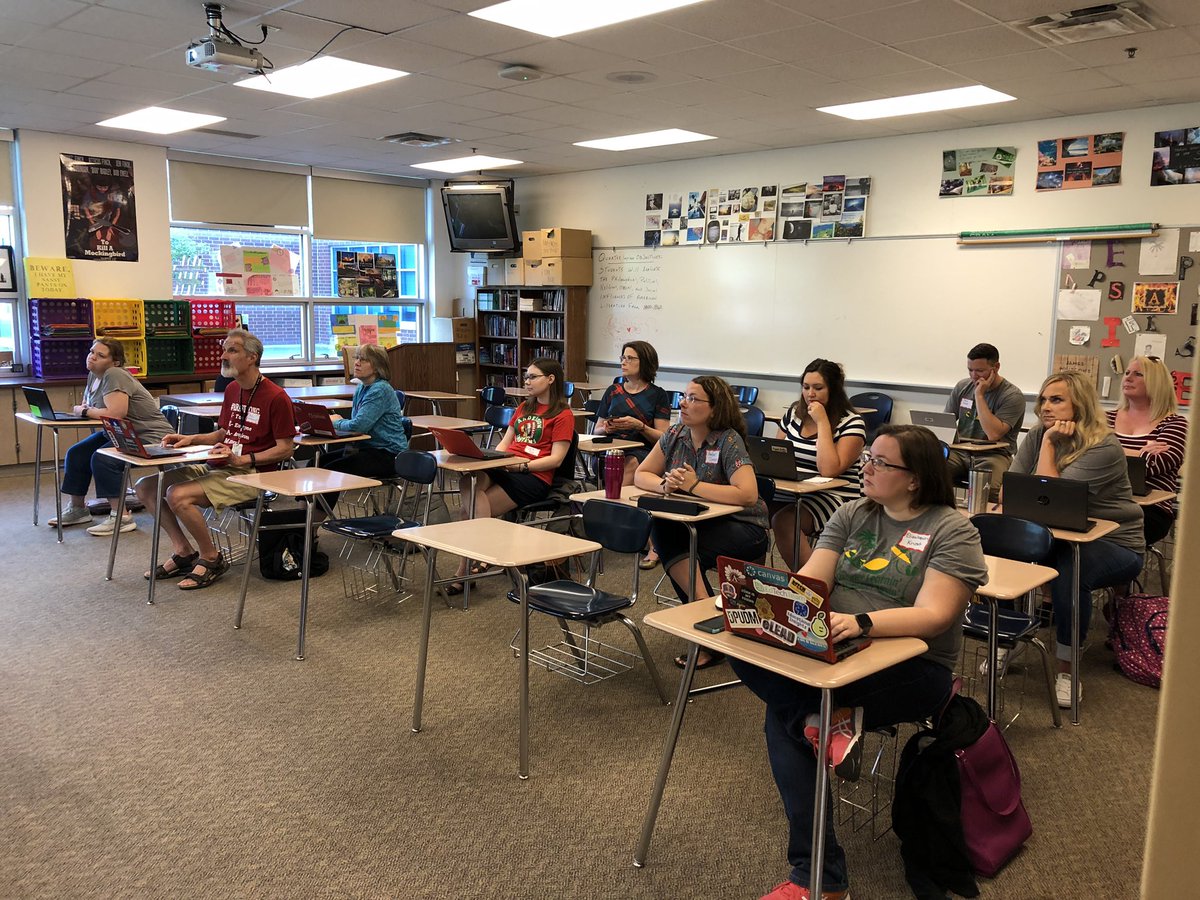 drryanjglaze's tweet photo. Teachers hard at work on their summer break. Congrats on great Next Gen conference at AHS. Thank you @mltolin and @JohnSedwick for your organization and the ACS/Shenandoah staff who attended and presented. #ACSNextGen https://t.co/dzbBA8WnDo
