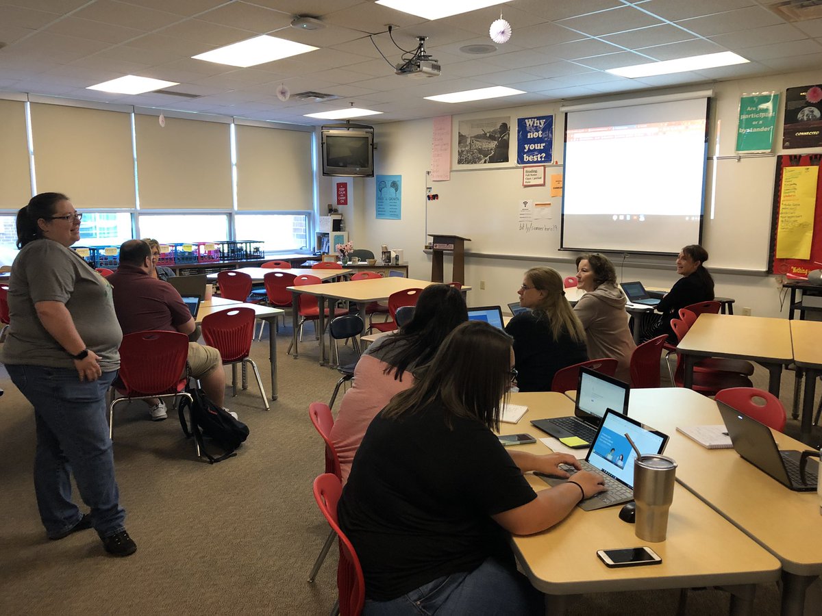 drryanjglaze's tweet photo. Teachers hard at work on their summer break. Congrats on great Next Gen conference at AHS. Thank you @mltolin and @JohnSedwick for your organization and the ACS/Shenandoah staff who attended and presented. #ACSNextGen https://t.co/dzbBA8WnDo