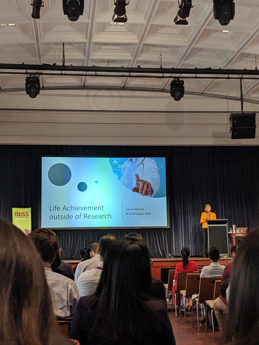 At #BLiSSBNE2019  - keynote talk from Carrie Hillyard on life outside of research