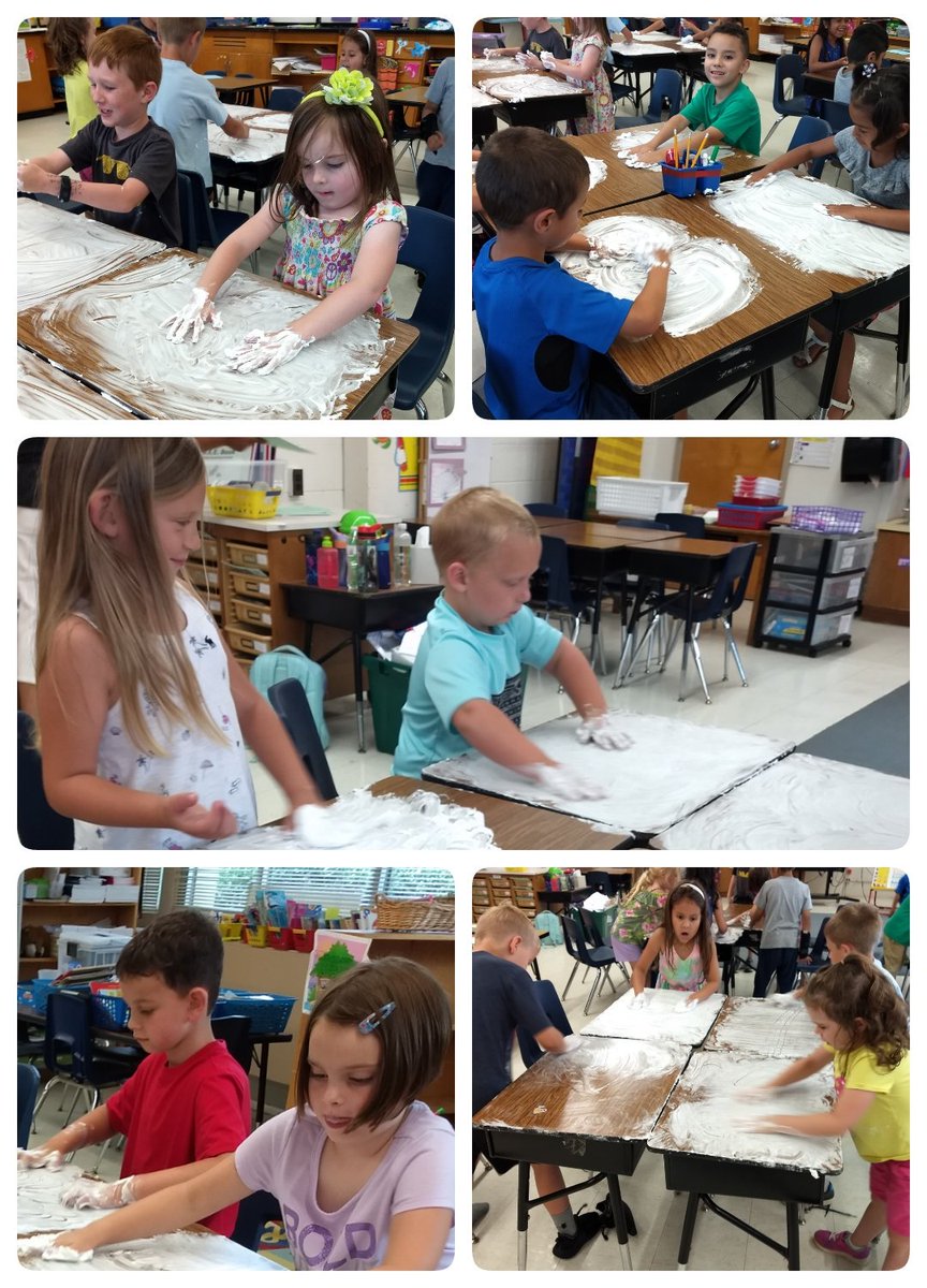 Mackenz51804567's tweet photo. End of the year fun! Today we illustrated what we will do this summer using shaving cream!
#LearnGrowPlayinK #summer https://t.co/eEIcM3jHd1