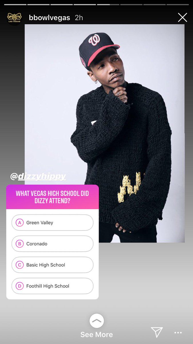 BBowlVegas's tweet photo. How much do you know about Vegas-based rapper .@DizzyWright? Peep our IG story for a fun lil #dizzyhippy quiz to get you even more hype for his SAT, JUN 8 show at BBLV. https://t.co/GQos9MayUQ