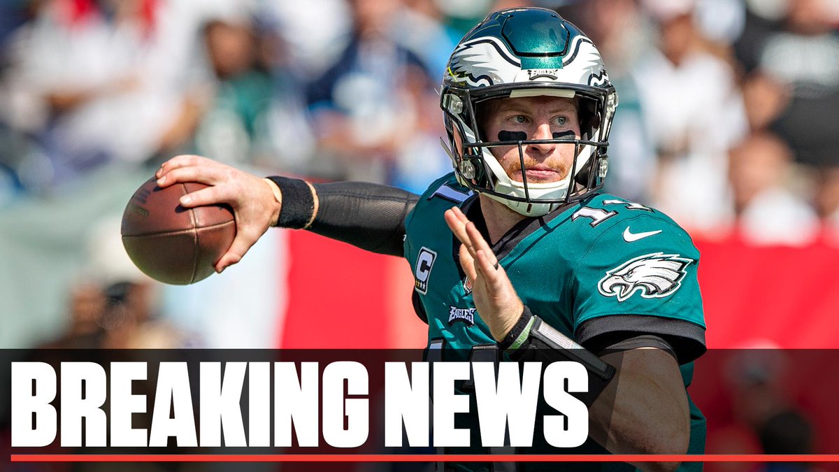 SportsCenter's tweet photo. Breaking: The Eagles announce a four-year contract extension for franchise QB Carson Wentz. https://t.co/X05QSCYmcH