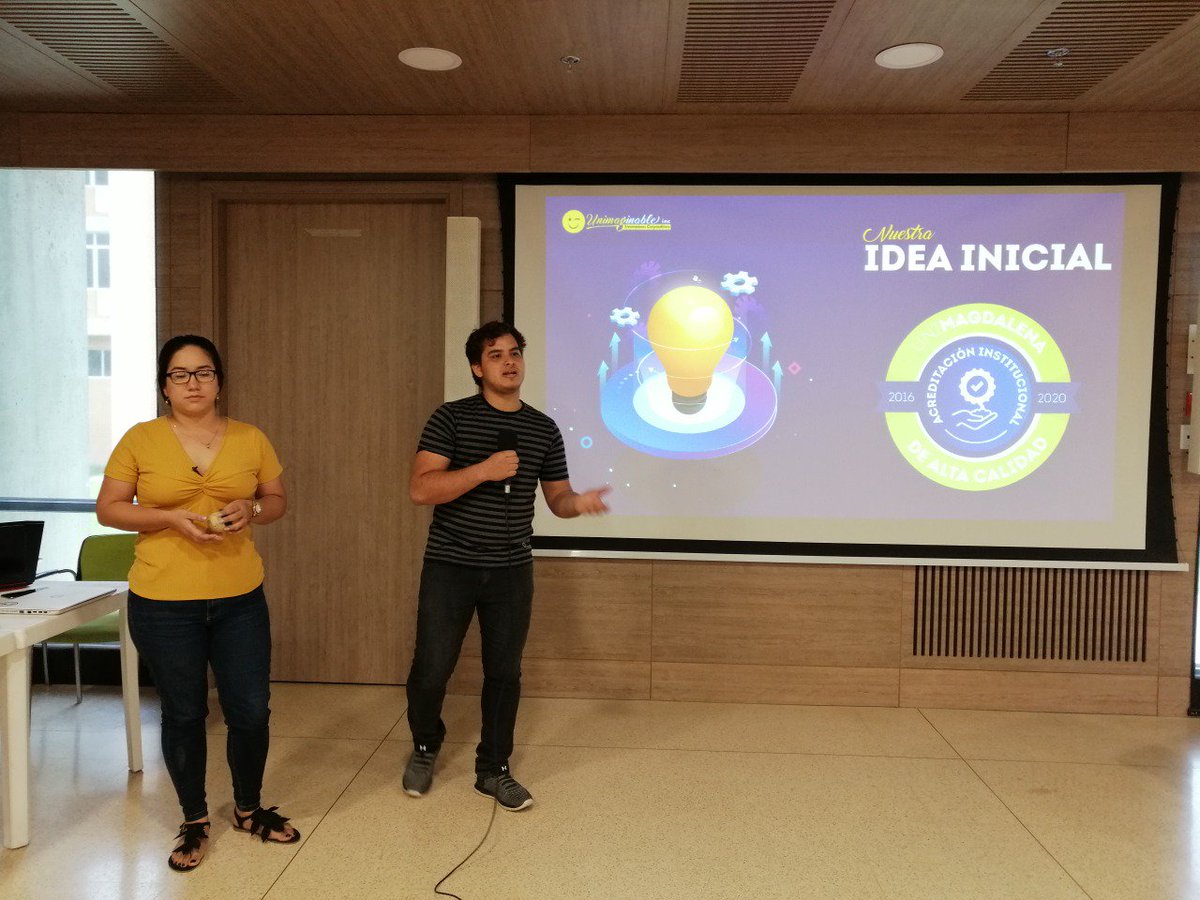 Unimagdalena's tweet photo. #EventosUM | Tácticas Studio, Unimaginable Innc y Chamán, fueron 3 de los proyectos de Innovación que finalizaron de forma exitosa el Taller Práctico Incubadora Ágil en @Unimagdalena, dirigido por el invitado internacional @Hugo_pardo #CIEInnova #UnimagdalenaSiembraInnovación💡 https://t.co/YC39xPUYJ7