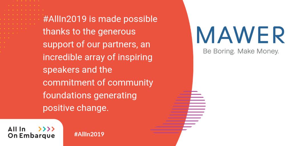 cfc_fcc_'s tweet photo. A special thank you to our Lead Conference Partner Mawer Investment Management. | Un grand merci à notre partenaire principal, Mawer Investment Management #AllIn2019 #OnEmbarque2019 https://t.co/rFp66SABhc