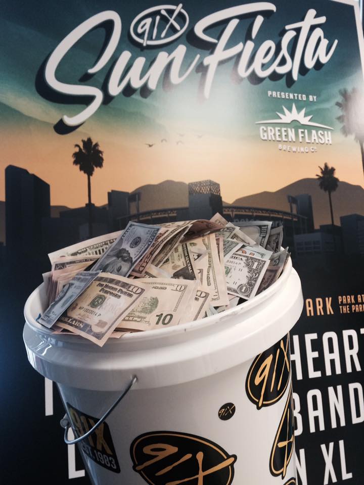 91X's tweet photo. You can still win the #UltimateXCursion $5000 and buy all your friends tix to @sunfiestasd. Bucket list bands playing until 7p. @91xZach https://t.co/htq2R4Ikl9