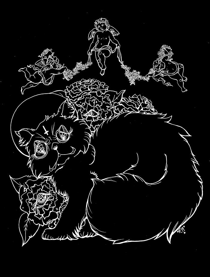 glitterhell666's tweet photo. i can't tell which i prefer but,,, gonna be getting back patches made of this design this summer!! might open for preorders after AC ;w; #transartists #queerartists #persiancat #illustration #artistsontwitter #visibletrans https://t.co/mPsvPlmQBl