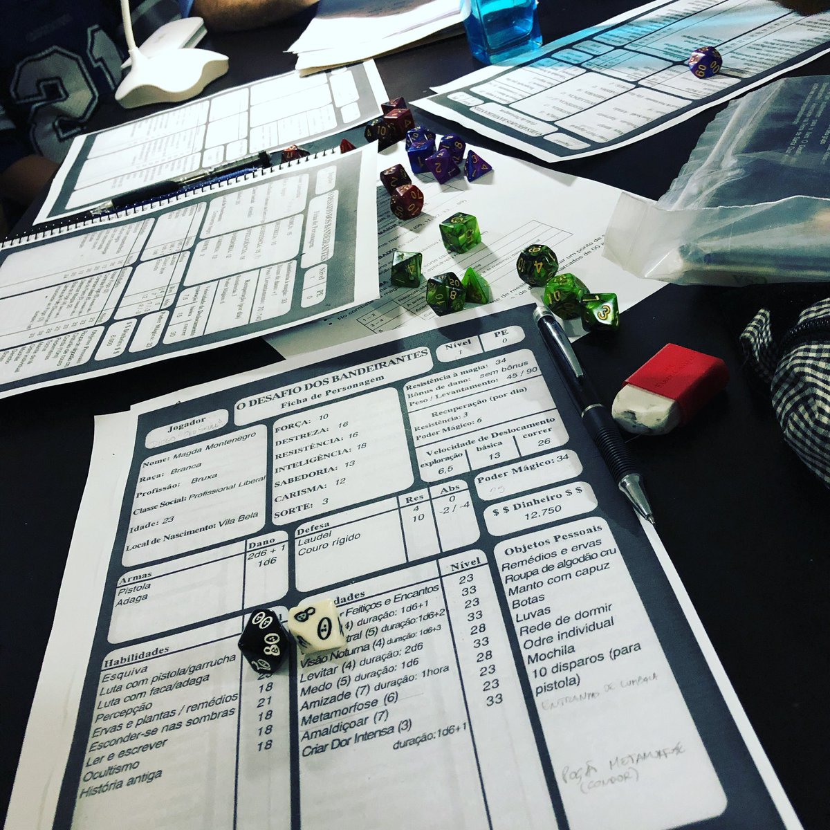 diogo_oldskull's tweet photo. #Playtesting #DesafioDosBandeirantes second edition! 
What are you playing this week?

#TTRPG #BrazilianRPG #DnD #DungeonsAndDragons https://t.co/gmlqIr7nJR
