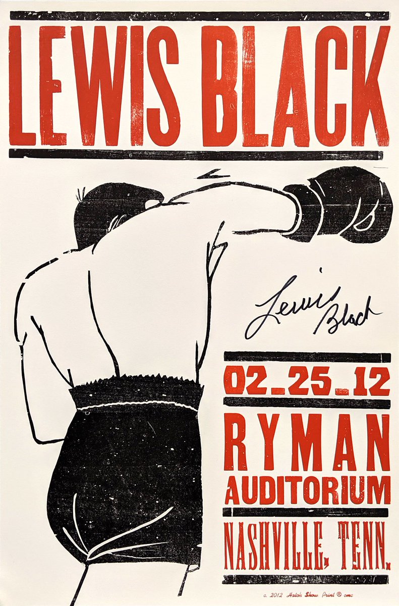 TheLewisBlack's tweet photo. Looking for a unique & stylish gift for Dad's man cave? We have a limited number of letterpress prints created by the historic @HatchShowPrint. Each print has been autographed by Lewis Black!
https://t.co/9D484yfBQx
#lewisblack #fathersday #fathersdaygift #hatchshowprint #ctfd https://t.co/chOJAtIfso