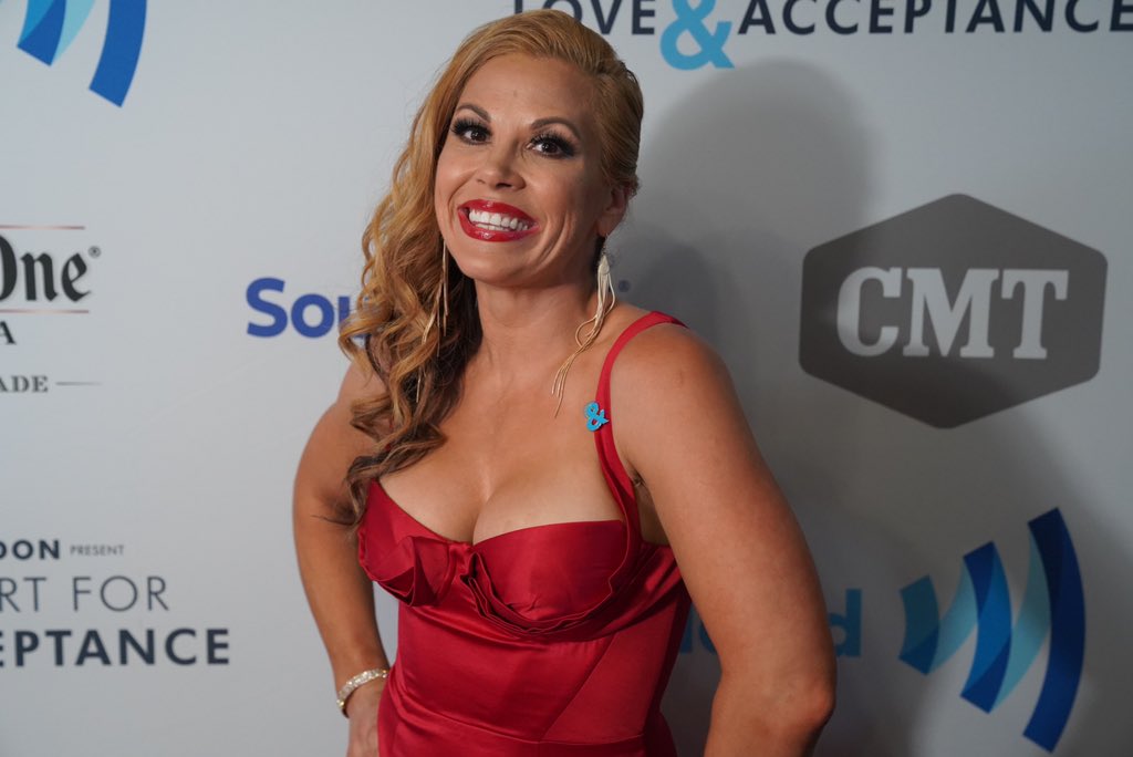 WWECommunity's tweet photo. .@SonyaDevilleWWE, @WWE_MandyRose, &amp; @MickieJames hit the red carpet ahead of the @glaad Concert for #LoveAndAcceptance! https://t.co/swhA9lqAXO