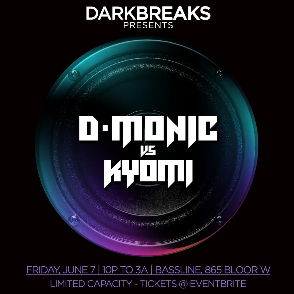 djdmonic's tweet photo. FRIDAY NIGHT! Another amazing b2b bass battle between me &amp; Kyomi! The last one was great, but this one will be even better! Check it out: https://t.co/m8TuNytE76 #torontobreaks #torontobass #torontoparties https://t.co/ct9K4FFqbk