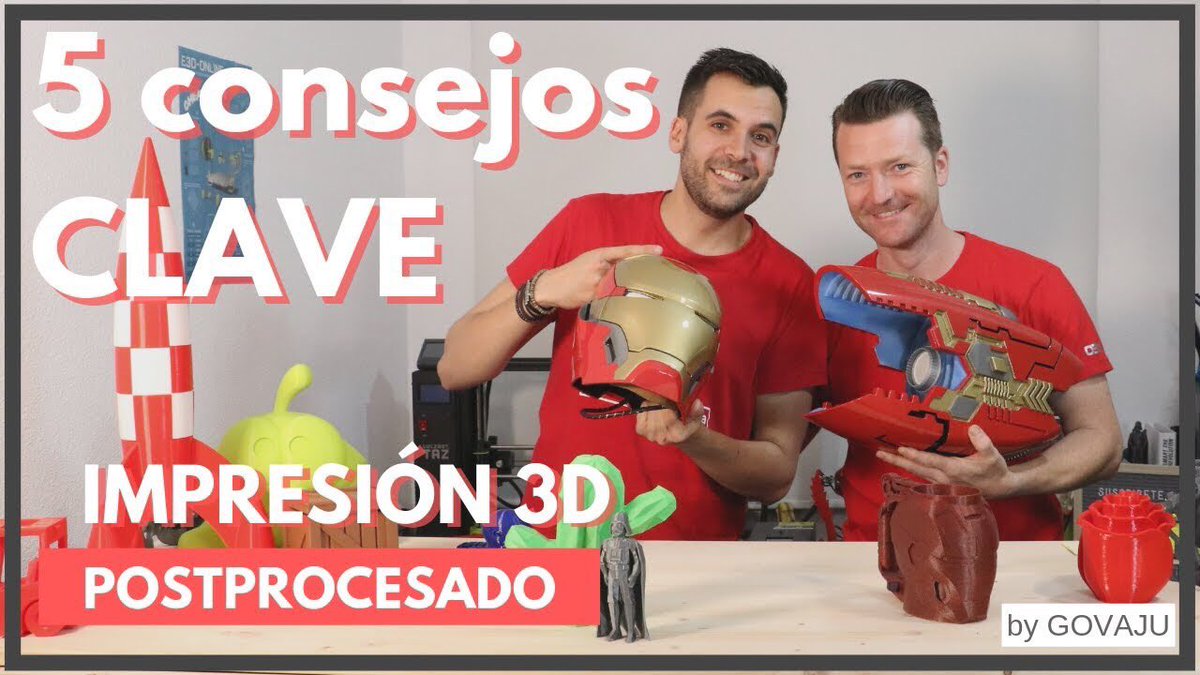 govaju3d's tweet photo. Gov3rs! Hoy 5 CONSEJOS PARA PRINCIPIANTES EN EL POSTPROCESADO de piezas con impresión 3D con @Manu_Stark_0 de @obsidian3design

🎬 Vídeo:💥 https://t.co/wAoUI9hHh3

Os recomiendo quedaros hasta el final y ver las tomas falsas!
#impresion3d #obsidian3design #postprocesado #govaju https://t.co/gOEl07Yo3A