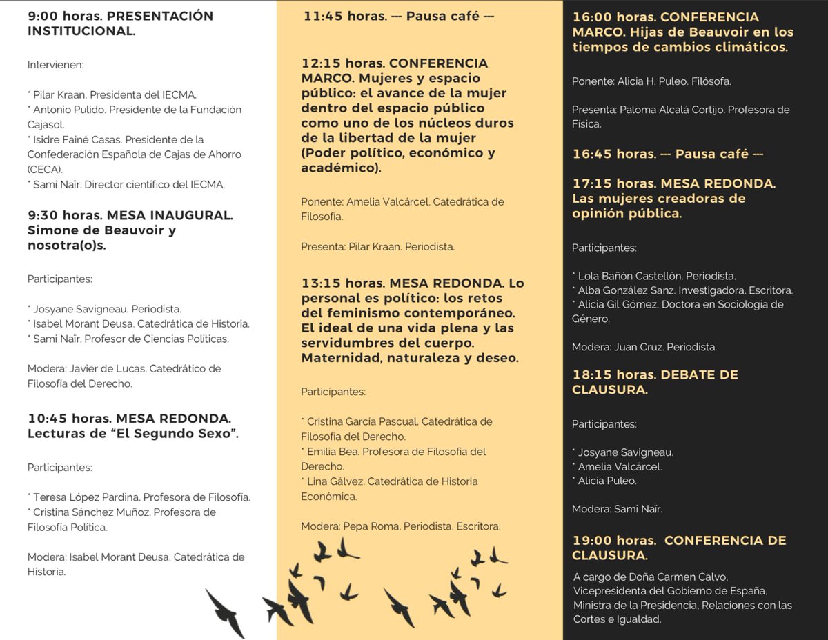 _IECMA_'s tweet photo. Recordamos, el jueves 13 de junio a partir de las 9:00 h, tendrá lugar el seminario "Simone de Beauvoir y la sociedad contemporánea". Entrada libre y gratuita hasta completar aforo. https://t.co/09oxAj47oF
