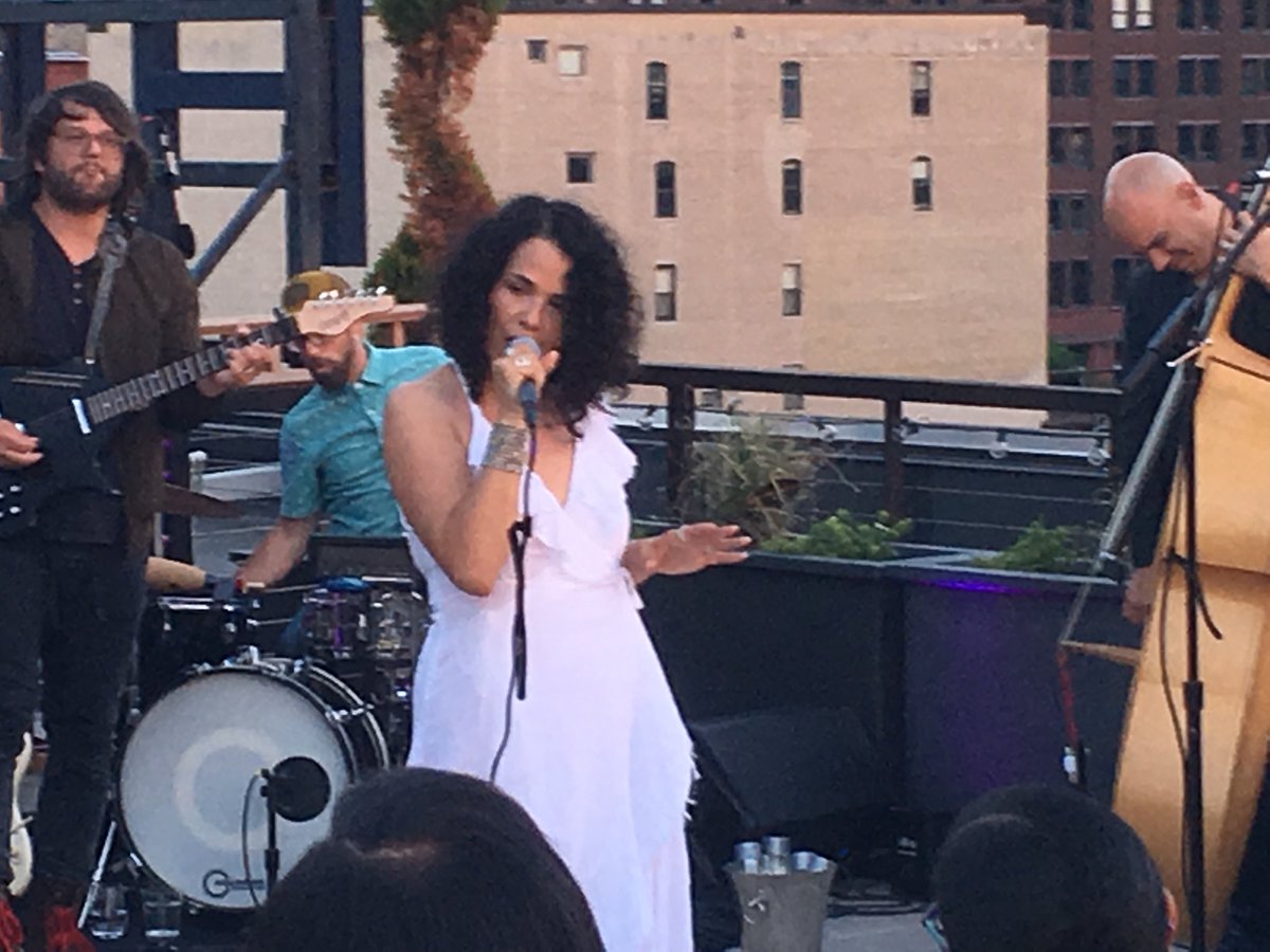 jonbream's tweet photo. On the eve of @prince’s birthday, his old friend ⁦@ingridchavez⁩ mesmerizes back in Minneapolis ⁦@HewingHotel⁩ with her poetry and atmospheric music, featuring guitarist @jasparnephew. https://t.co/Mw1dy9LoMm