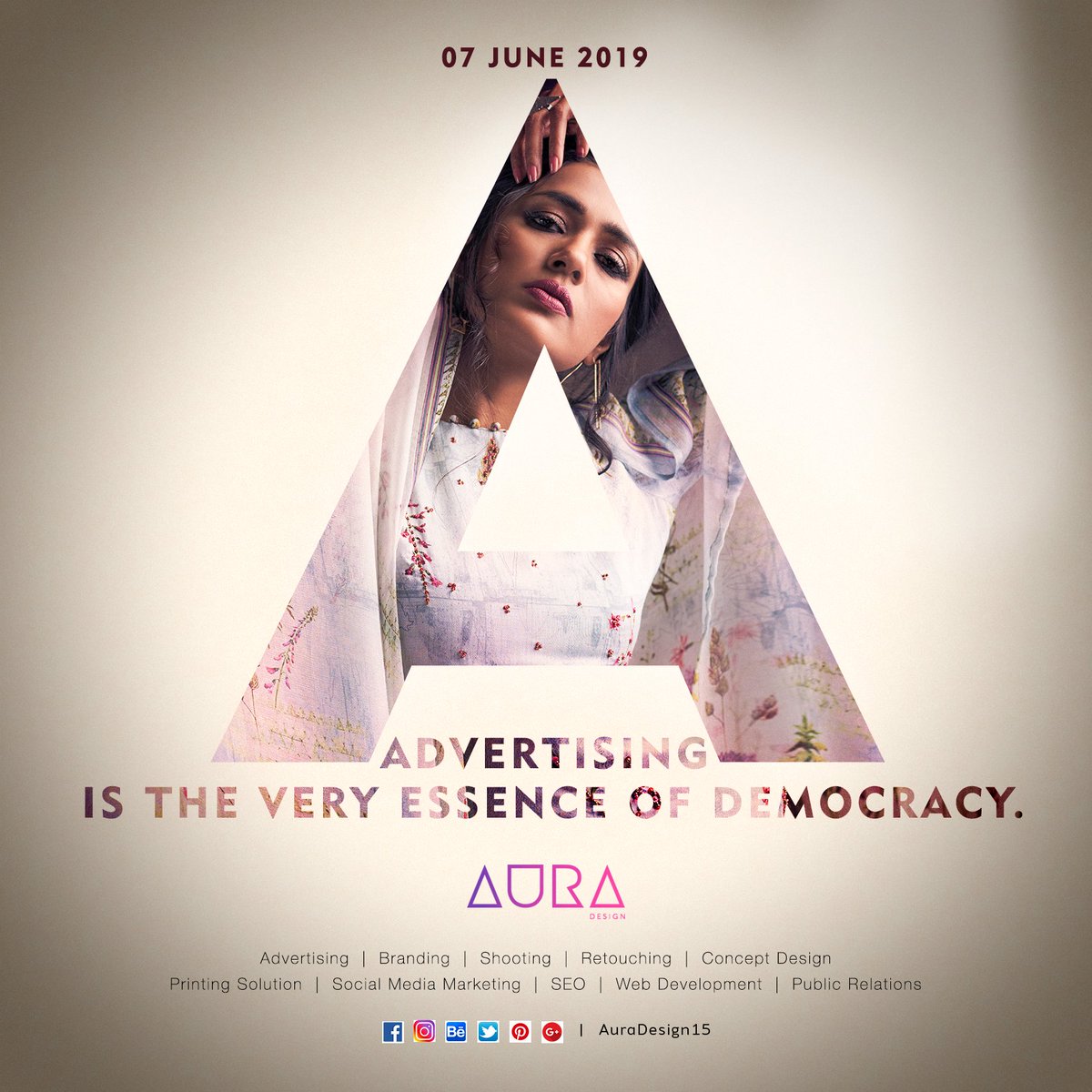 AuraDesign15's tweet photo. ADVERTISING IS THE VERY ESSENCE OF DEMOCRACY.
#AuraDesign #7thJune #DailyQuotes #Shooting #PrintingSolutionDesign #AdAgency #SocialMediaMarketing #Advertising #Branding #Concept #GoogleAdword #CatalogDesign #LayoutDesign #Retouching https://t.co/xOM12Hqgva