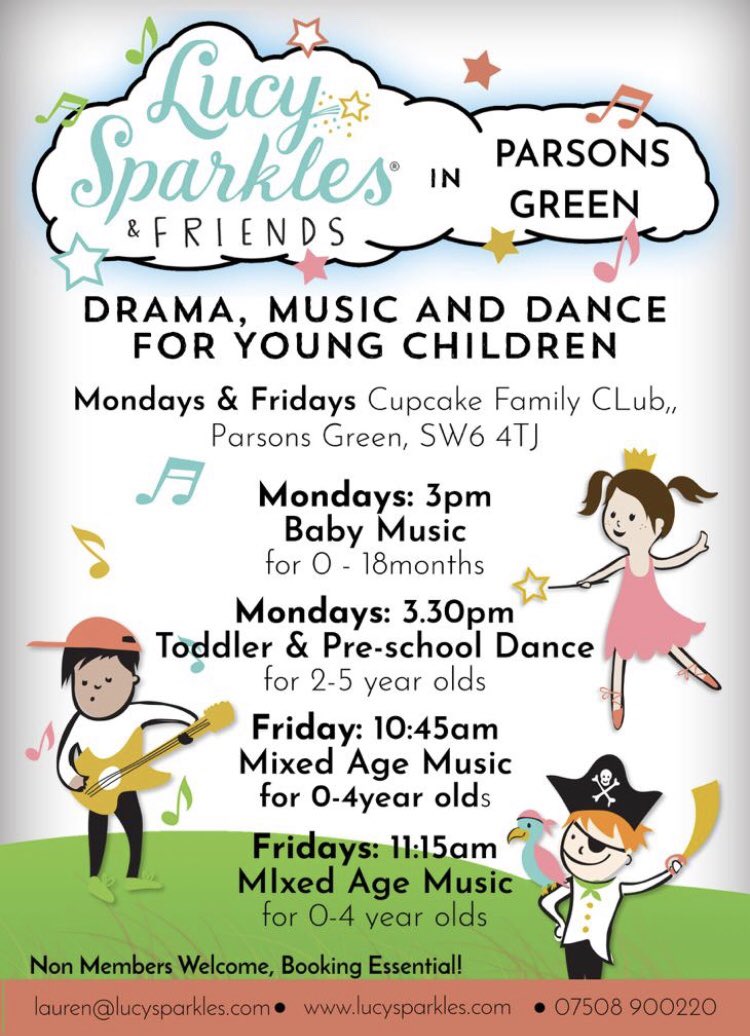 LucysparklesFPW's tweet photo. @LucysparklesFPW classes @Cupcake_Club today!! 
10.45 and 11.15. 
Join us for music, dancing, bubbles and fun!!
#swlondonmums #fulhammums #parsonsgreen #londonwithchildren #musicclasses #musicforchildren https://t.co/m8ssgAHrF0