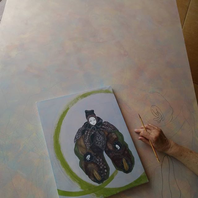yoichiaraki's tweet photo. 日本画教室 / Japanese painting class / Мастер-класс по японской живописи

制作風景 / Painting

#Japanesepainting #art #nihonga#howto #painting #日本画 #岩絵の具 #作り方 #膠 #水干絵の具 #iwaenogu #japanesestyle#японскаяживопись #бумага#япония https://t.co/IfuLaELSav https://t.co/zVhMYuZUvB