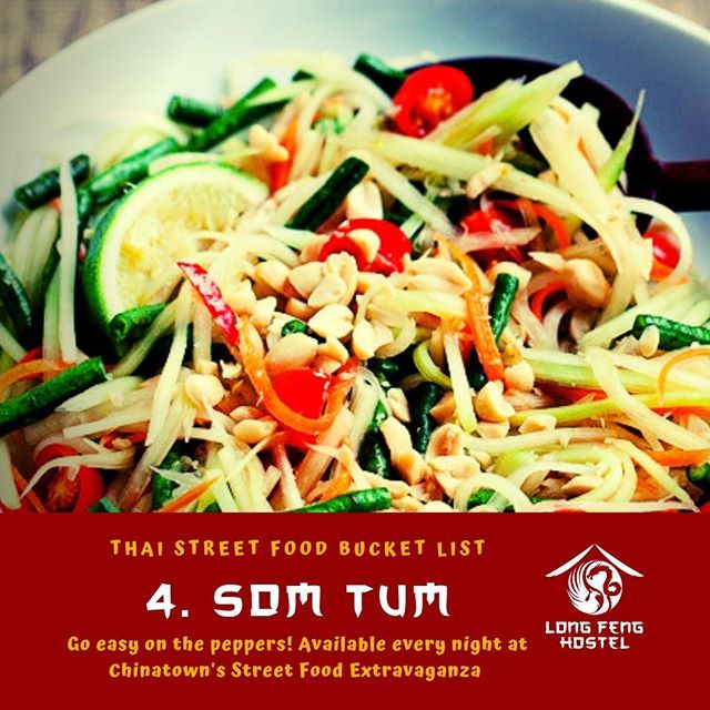 LesRrunner's tweet photo. A staple for many a family in Thailand, som tum 🥗 (or spicy papaya salad) is a must try when you are here. Depending on your threshold of spiciness, order with less or more chillies 🌶️, though less is recommended in most cases. Trying to outdo the lo… https://t.co/sM7zxkr7tn https://t.co/K5D7KCbyRc