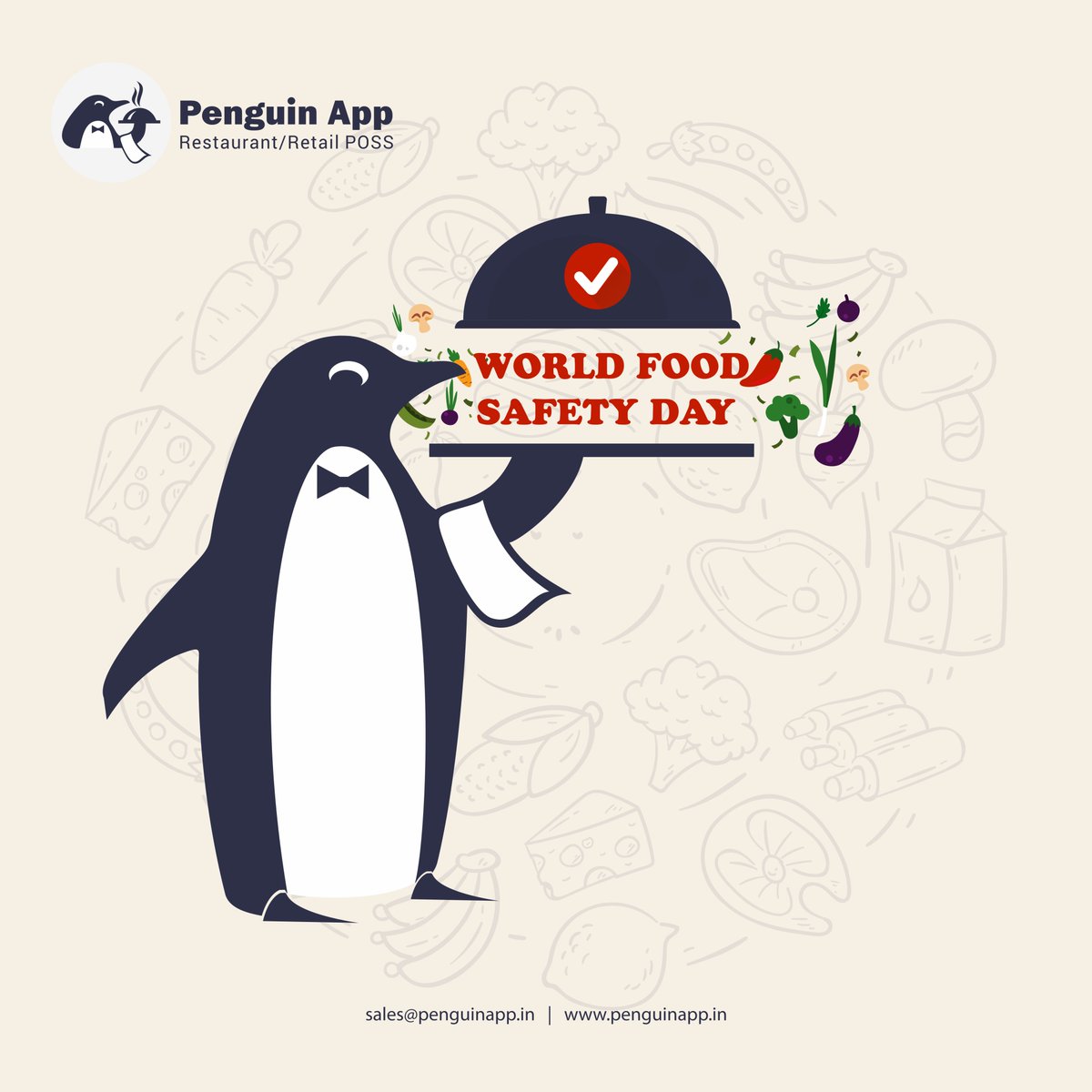 penguinappin's tweet photo. “World Food Safety Day is a unique opportunity to raise awareness about the dangers of unsafe #food with governments, producers, handlers and consumers. From farm to plate, we all have a role to play in making food safe.” -By @WHO 

#WorldFoodSafetyDay #HealthyFood https://t.co/bCXWtFoz0Y