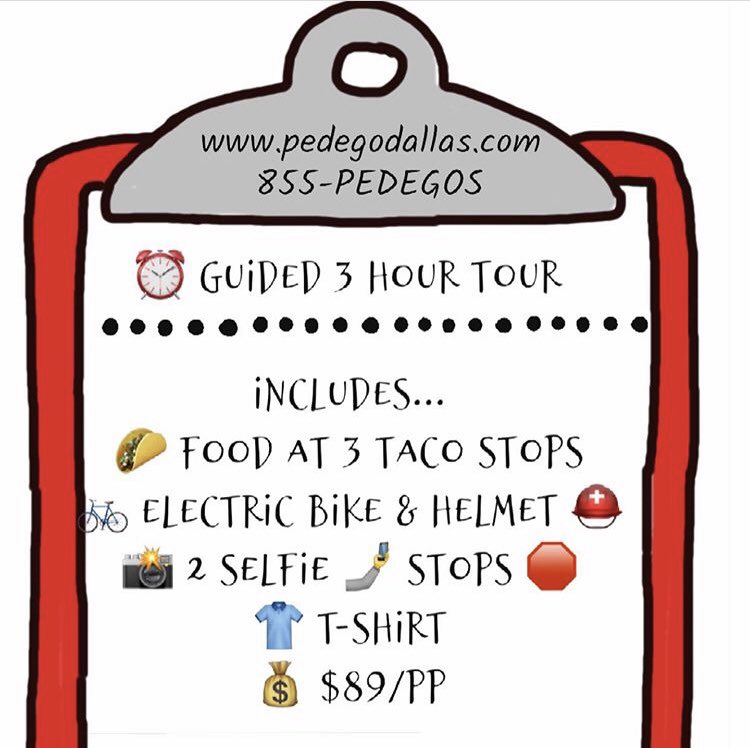 EmmittSmithGF's tweet photo. Like tacos? Like getting outside with friends and family? If you’re a Dallasite or visiting town this sounds like a fun activity.🌮🚴🏾♂️🔋
#dallascycling #gearup #downtowndallas #deepellum #uptowndallas #dallastx #dallasite #summerfun #dallasfun #tacos #tacotour #electricbike https://t.co/WPGPWgKzrB