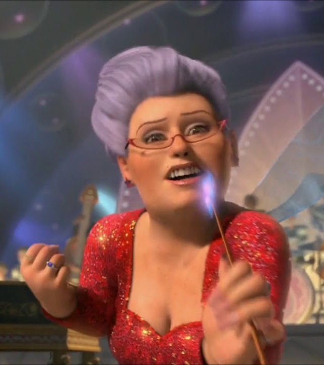 The official baddie of the hour is Fairy Godmother from Shrek 2.