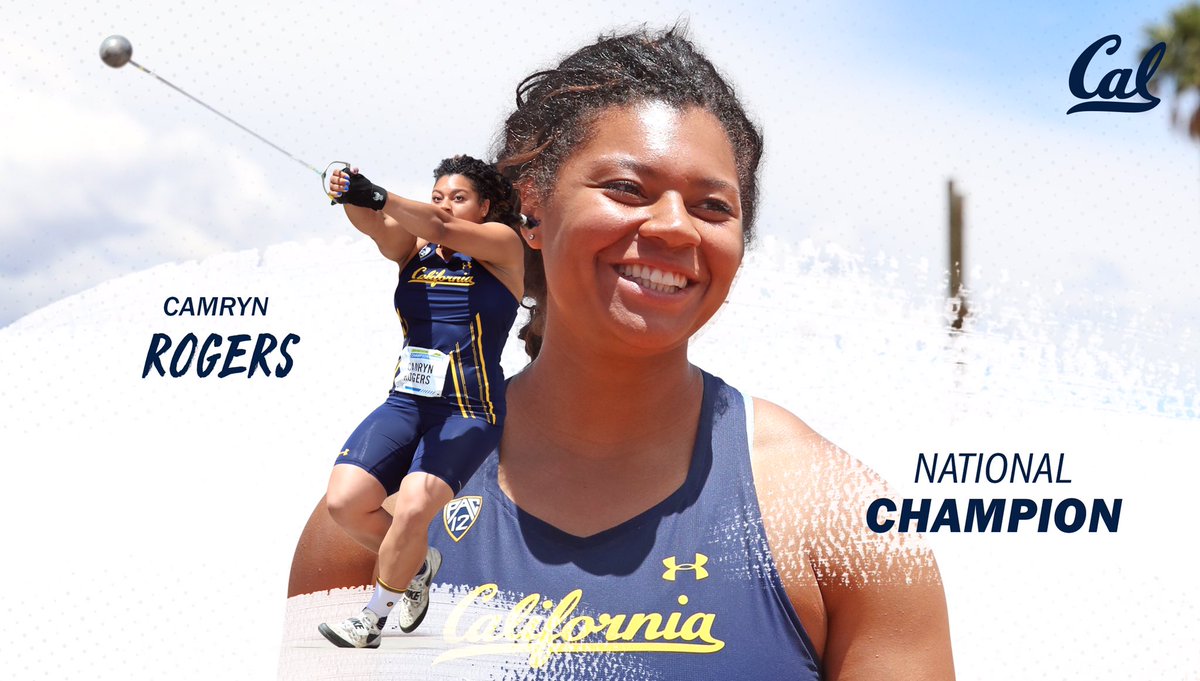 CalTFXC's tweet photo. Camryn Rogers is the 2019 NCAA National Champion in the Hammer Throw!!!!!!! https://t.co/1AuV8XNPgV