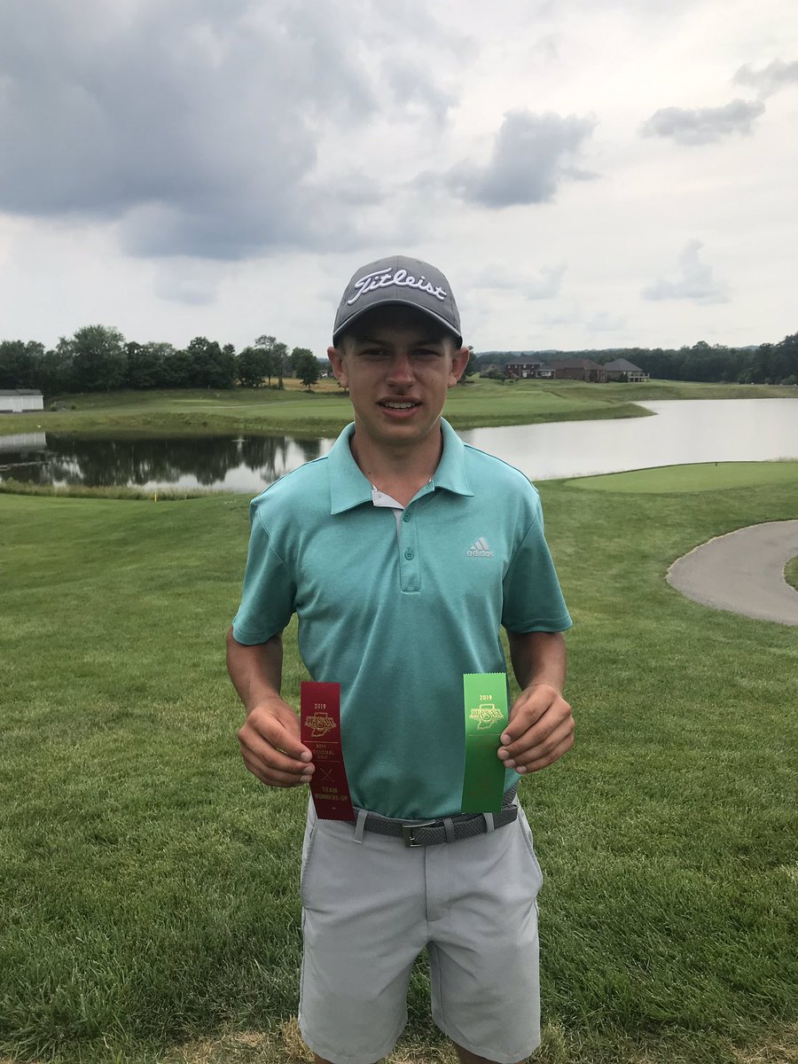 BarronCompton's tweet image. Highlanders going to state.  2nd place 301!  Solid 73 at regional today for @reecegolfs !  5th place individual.