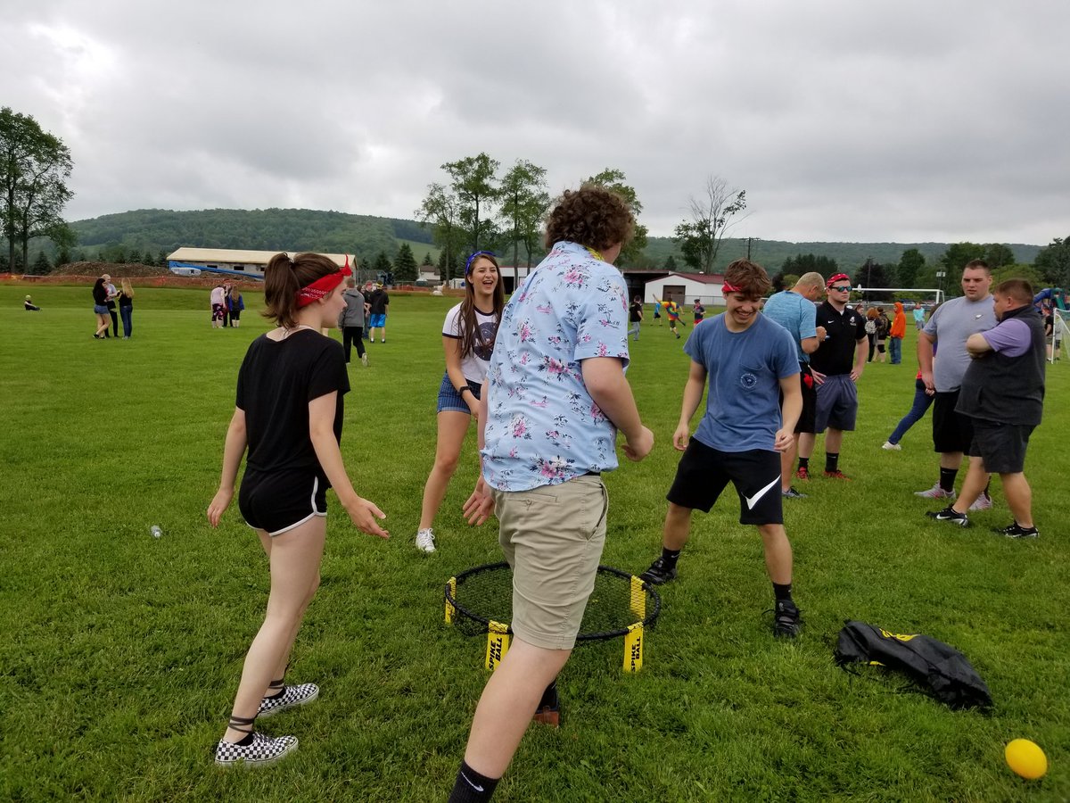 sbelcher93's tweet photo. Wayland-Cohocton HS celebrates with an Epic Summer Slam! Nice job Student Lead Team!  @goWCCSEagles #LeaderinMe https://t.co/j3f5TX1Oou