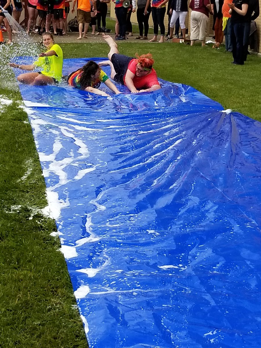 sbelcher93's tweet photo. Wayland-Cohocton HS celebrates with an Epic Summer Slam! Nice job Student Lead Team!  @goWCCSEagles #LeaderinMe https://t.co/j3f5TX1Oou