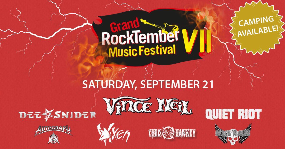It’s baaaccckkkl!!!!! Book early.. buy now!!! Tickets on sale this weekend!!! #Rocktember