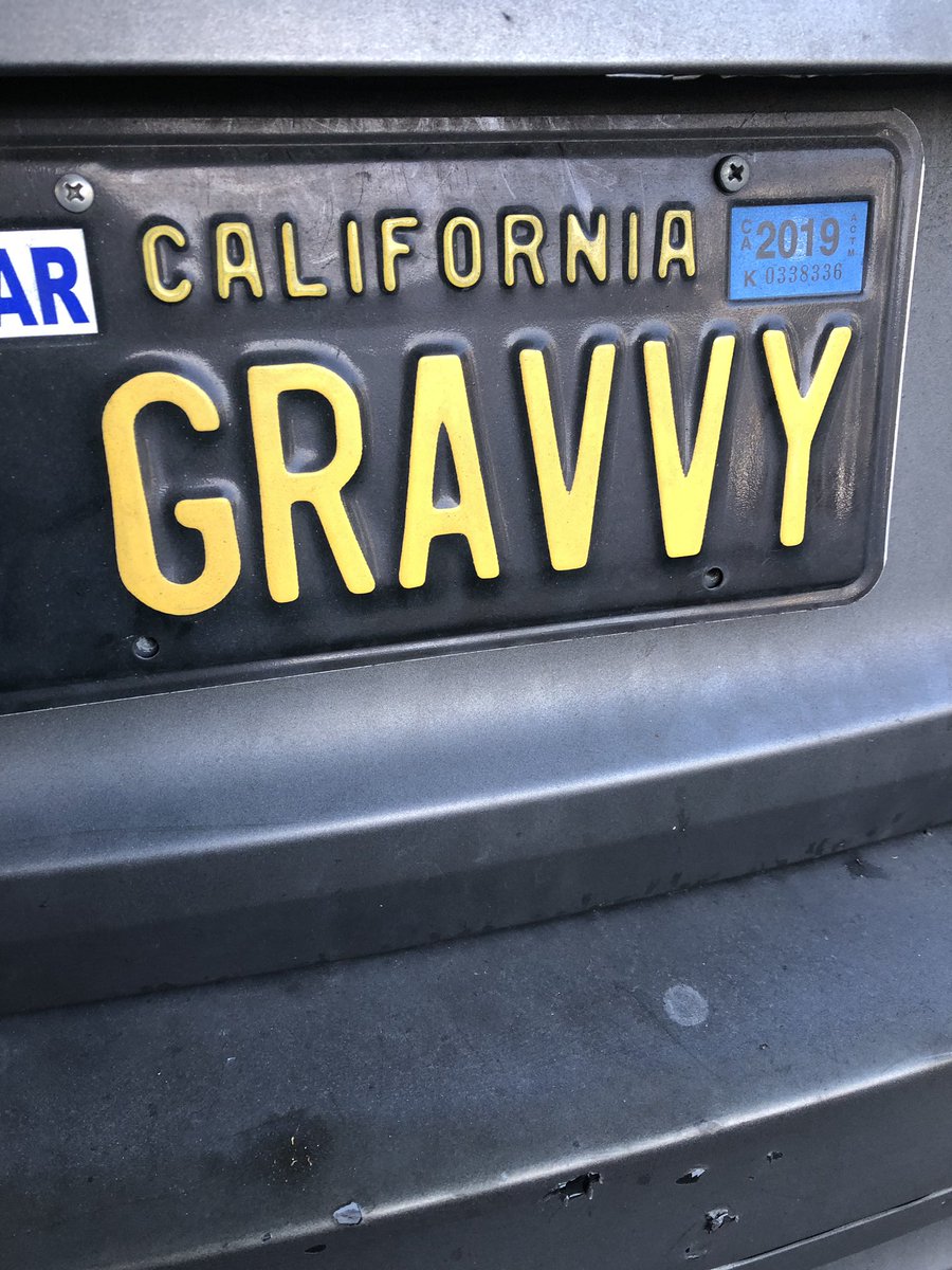 I’m not normally a fan of vanity plates, but this? This, I can get behind.