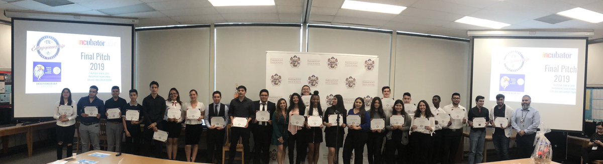 RyanDSmithEdD's tweet photo. Congratulations to all of our young entrepreneurs! Amazing pitches! Great ideas and business plans! All are in their first year of the our program by the way! 😃 #WeArePUSD https://t.co/JnvUYZYa7I