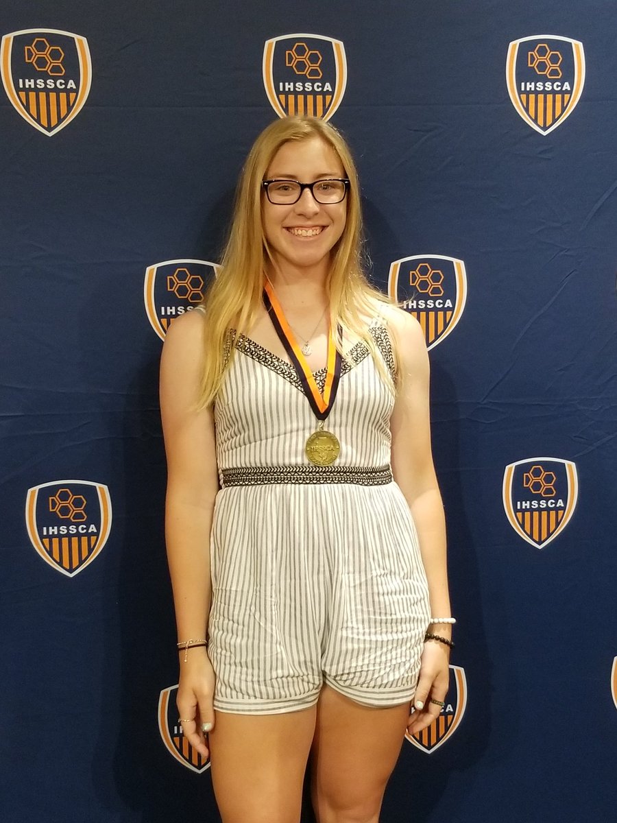 So proud of the young women who have been such an important part of this program. Abby McHugh earns All-State honors, Megan Sinnott earns All-Section, and Savannah Johnson gets All-Section honorable mention at the IHSSCA Awards Banquet.