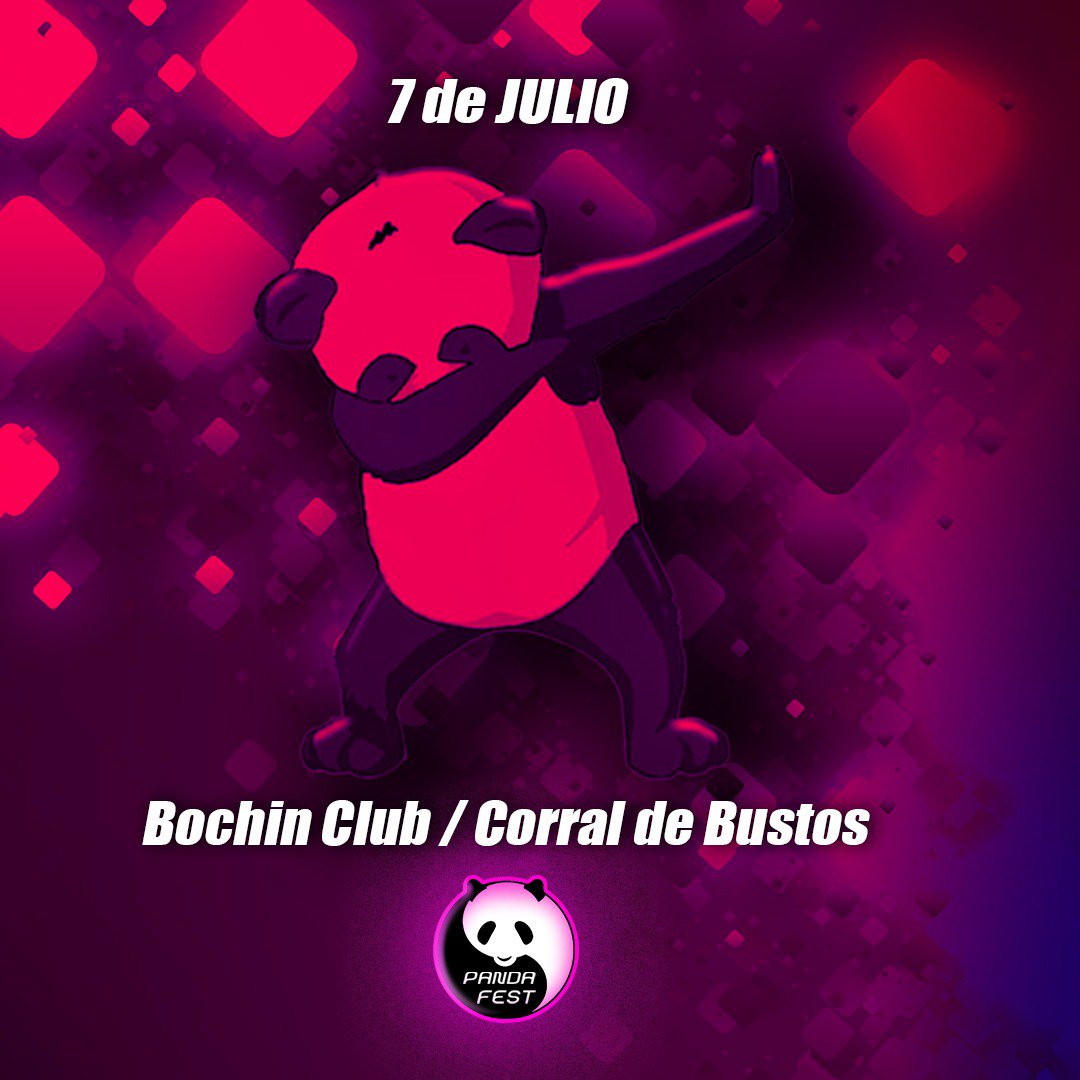 LaPandaFestt's tweet image. DOMINGO 7⃣ DE JULIO 🤩 // BOCHIN CLUB - CORRAL DE BUSTOS 📌 // #Pandafest