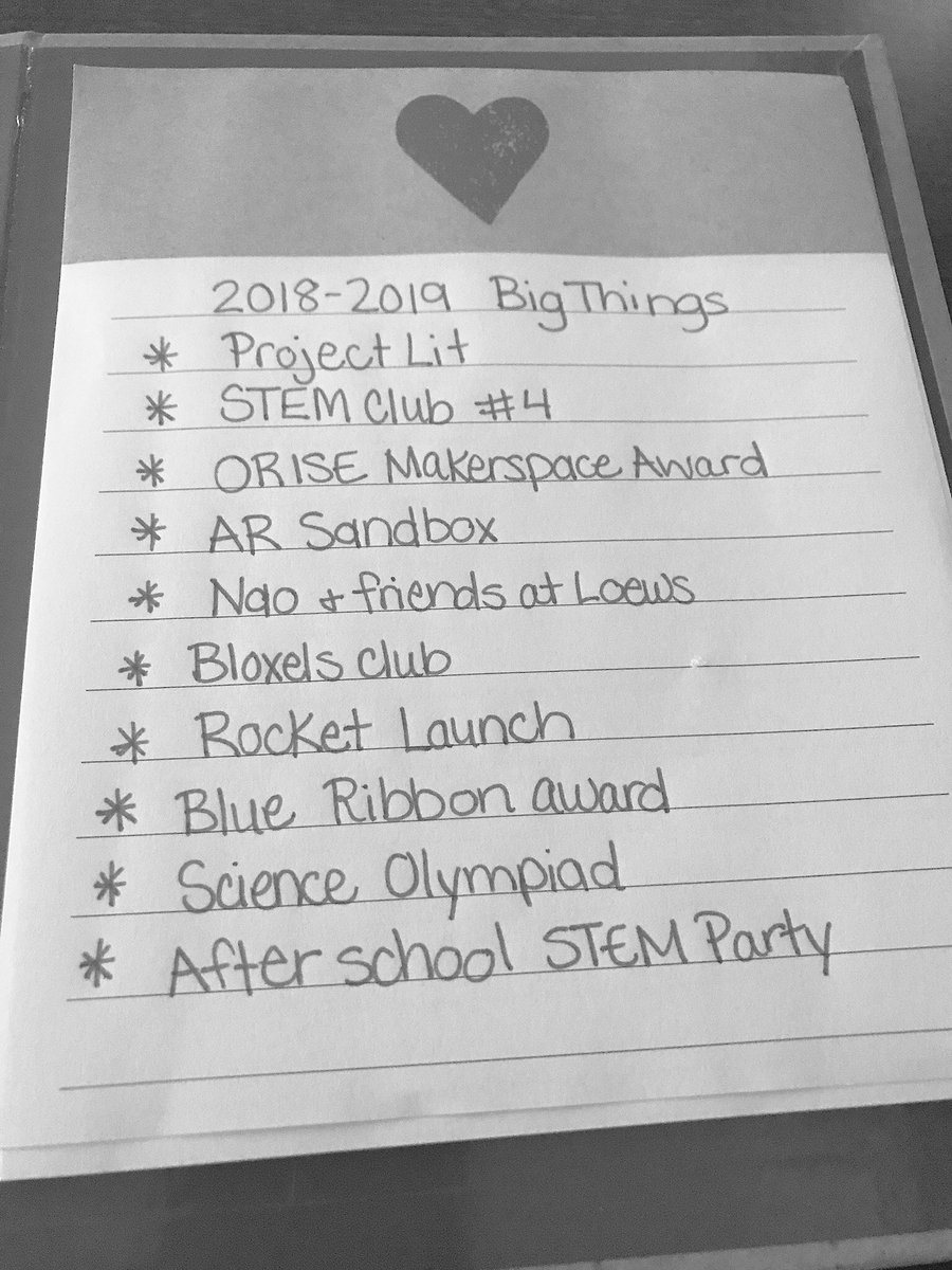 KellyJCarey's tweet image. I do a “big things” list every year to help me remember, but this year I’m sharing. Also I should add my @nashtechcouncil summer camp to this list because I’ve loved every moment teaching #robotics this summer. #stem #azkstem #edchat